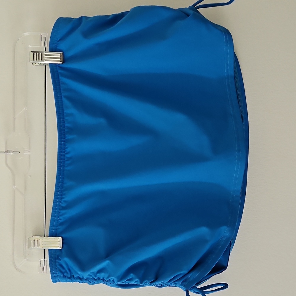 Land's End Two Piece Halter Tankini And Skort Set Bikini Blue Size 10 - Picture 6 of 14